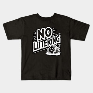 Anti Littering Shirt Earth Day Protection Kids T-Shirt